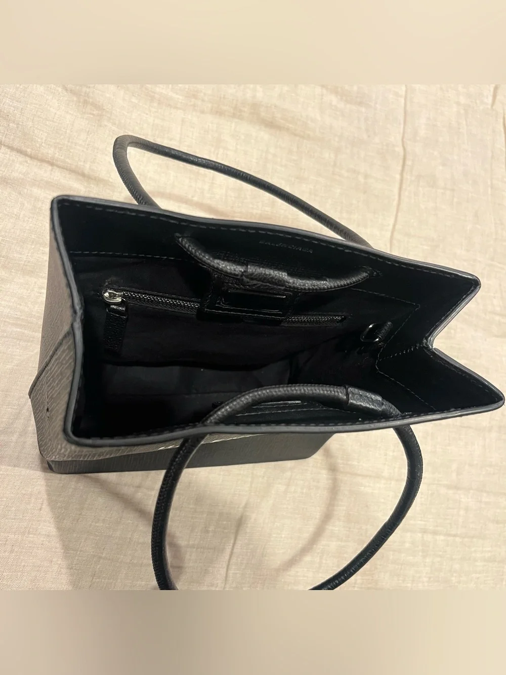 $1150 Balenciaga by Demna Logo Crossbody Mini Tote Bag